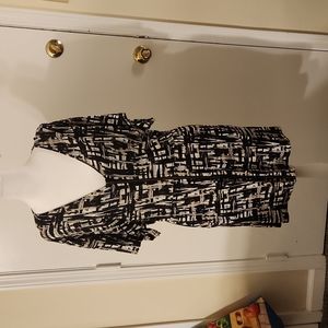 Mark monotone zipper dress